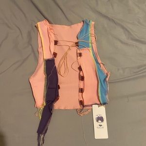 Lace crop top never wore